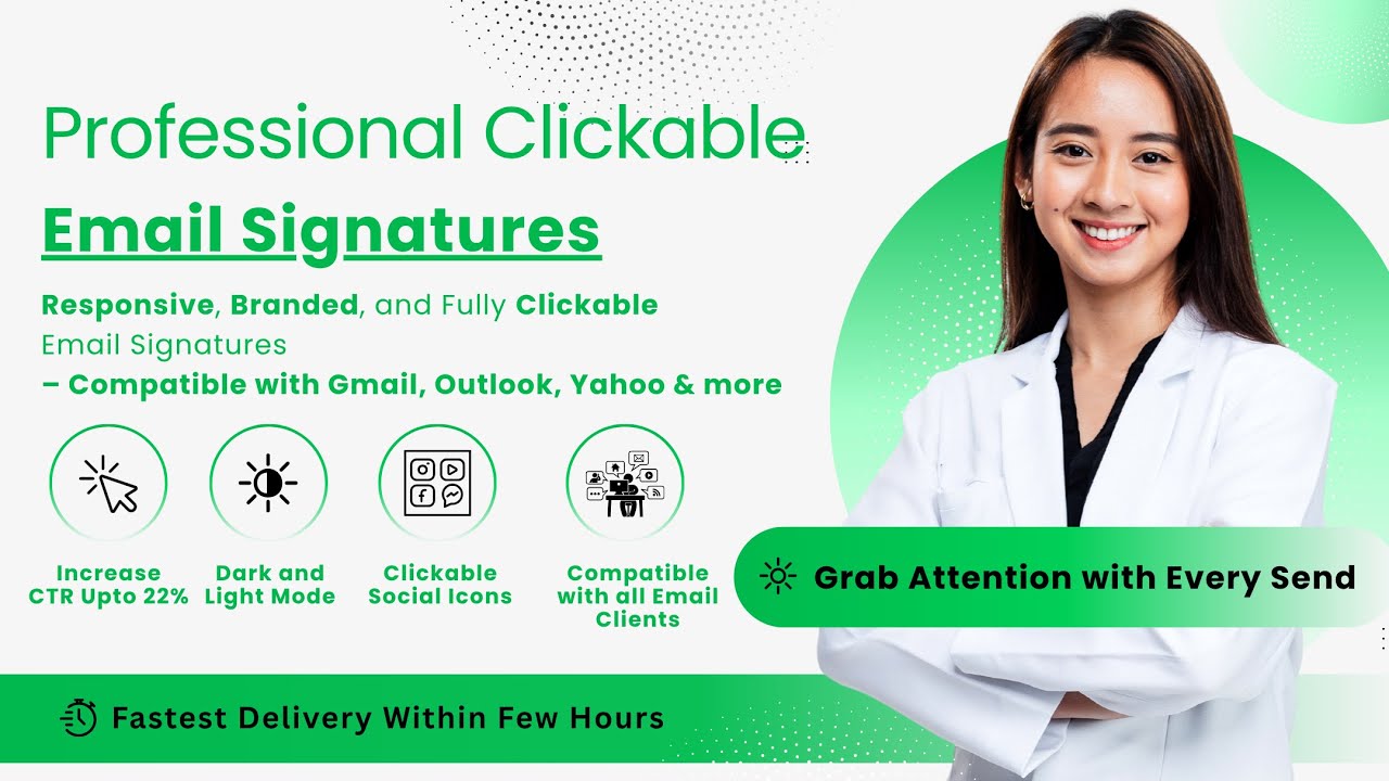 Professional, Clickable Email Signature Designs The Video Presentation