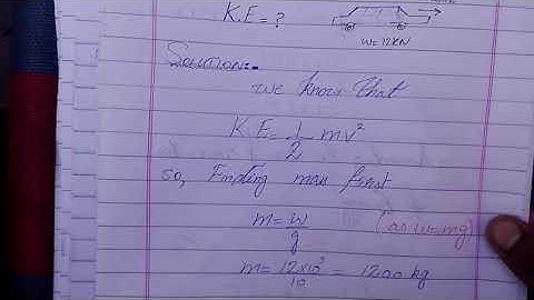 9th class Physicslecture - Physics Chapter 6 Work and Energy - Numerical no 6.3