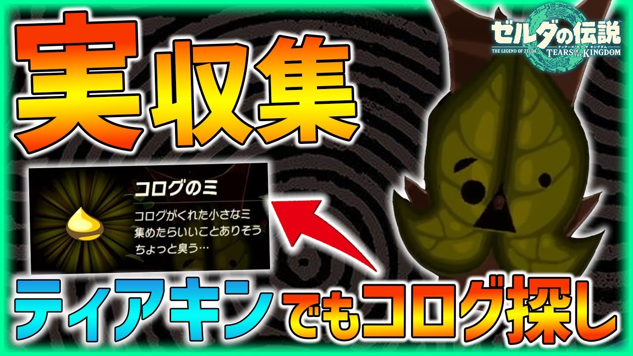 あきんころぼうず ティアキン】コログのミ集めが確定!?ティアキンではコログのミ○個ある