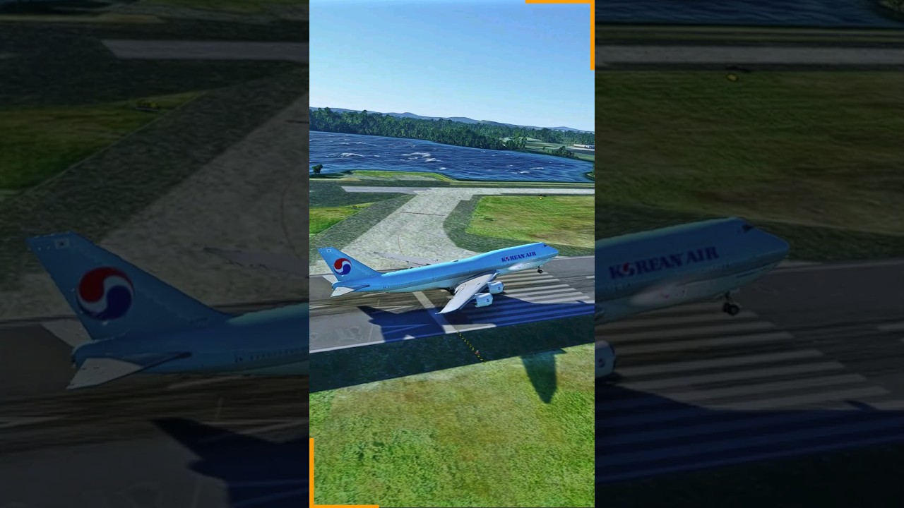 Emergency landing Korean Air at Auckland Airport 