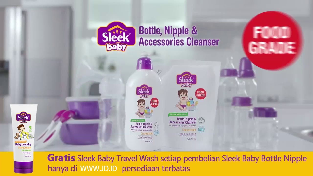 Promo Sleek Baby Bottle Nipple Di Jdid