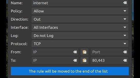 Hardened Linux Mint Firewall Settings