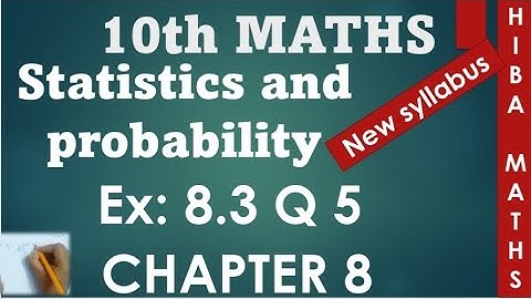 10th maths chapter 8 exercise 8.3 question 5 tn samacheer hiba maths