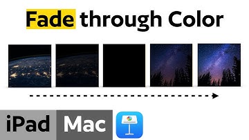 Setting Up Fade Through Color Transition in Apple Keynote Presentation
