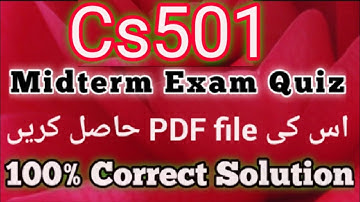 Cs501 midterm exam Quiz | #Cs501MidtermQuiz  @mnheroboss9969