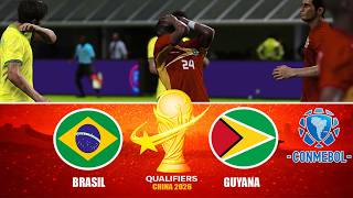 Brasil vs Guyana | Eliminatorias CONMEBOL | World Cup China 2026 | R. Final | FECHA FINAL | GRUPO A