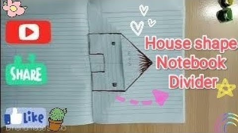 How to do house notebook partition? Easy book divider|#backtoschool craft ideas| dhandmadestudio