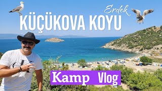 Erdek Küçükova koyunda çadır kurduk