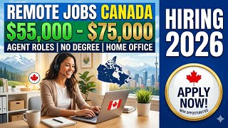 URGENT: High-Paying Remote Jobs in Canada 2026 ($55K-$75K/Year) | Apply Now!