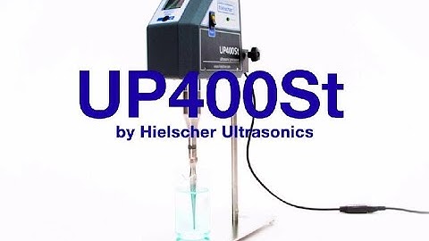 Ultrasonic Homogenizer UP400St (400 Watts) by Hielscher Ultrasonics