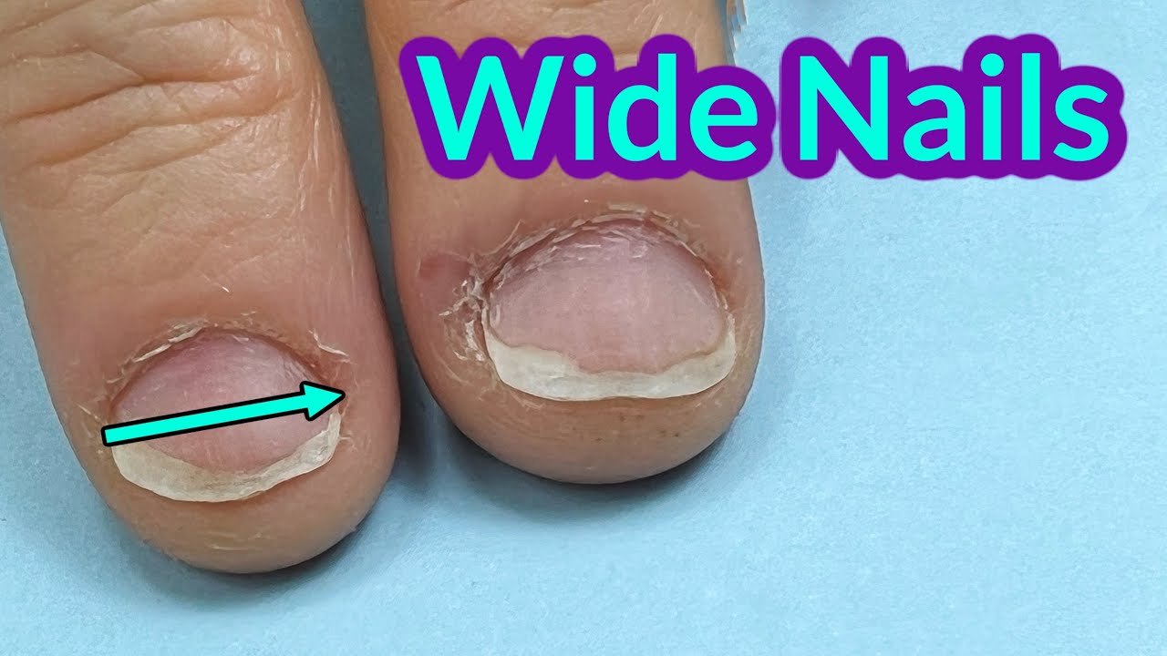 How to: Wide Nails Transformation with Dual Forms - YouTube