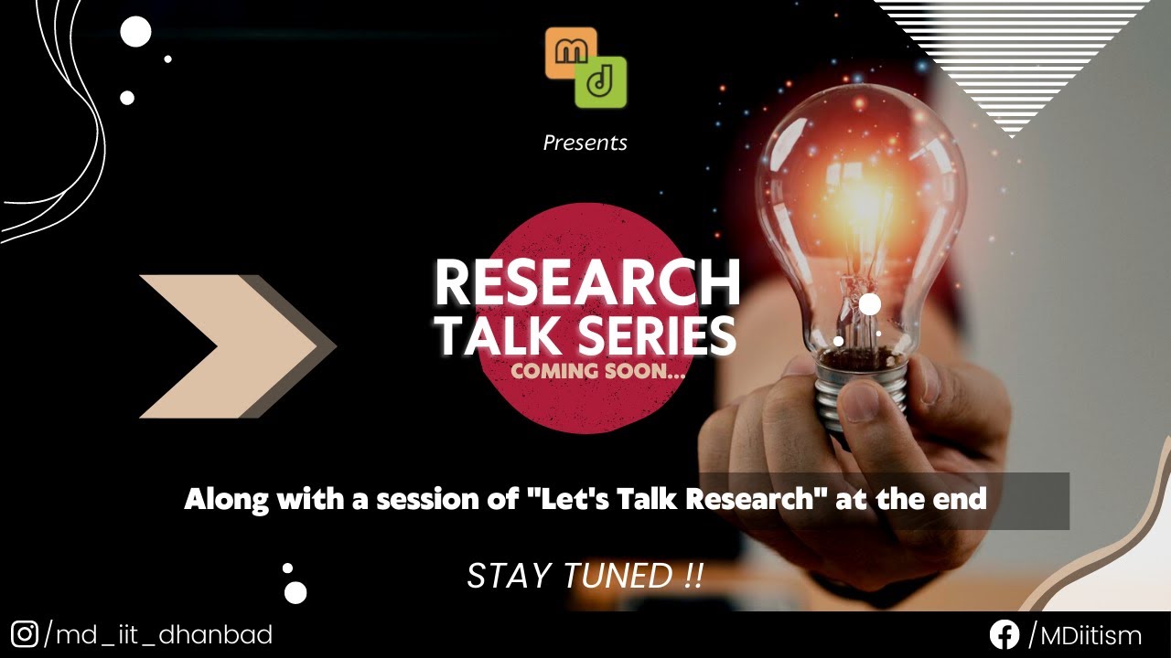 Teaser | Research Talk Series| Mailer Daemon | IIT(ISM) Dhanbad