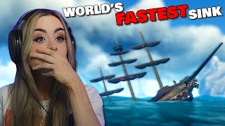 WORLD RECORD SOLO SINK on Sea of Thieves?!