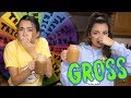 GROSS Trick or Treat Smoothie Challenge - Merrell Twins