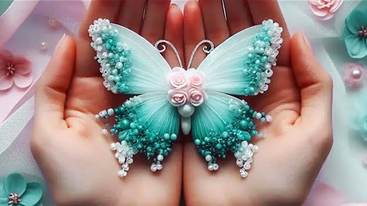 No CHEATING! You WILL LIKE THIS NEW IDEA. DIY Easy Ribbon Butterfly 🎀🦋" 