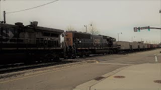 [Ex Conrail SD70MAC 4577] Trailing on a Empty CSX Ballast Train NB