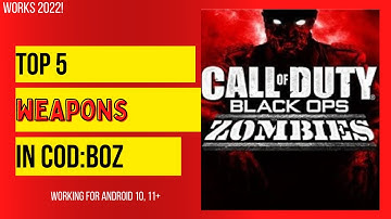 Top 5 Best Weapons in COD:BOZ!