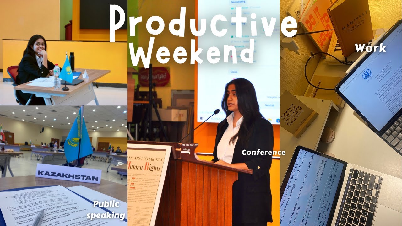 Productive VLOG: Uni life, conference, public speaking, professional vibes, MUN delegate, that girl