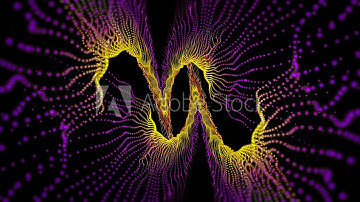 Violet-yellow abstract fractal background.