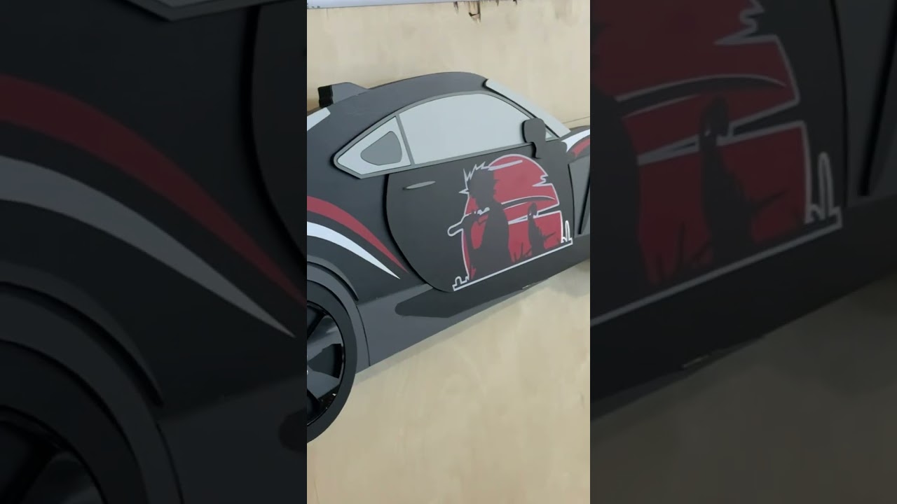 собрал на работе пробный образец вывески автозапчастей на ресепшн