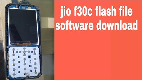 Jio f30c flash file load