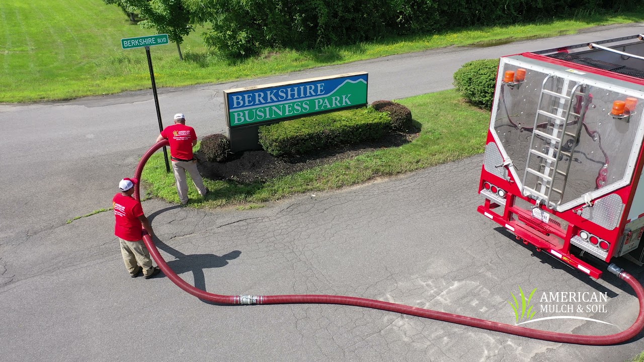 American Mulch and Soil Express Blower Installations YouTube