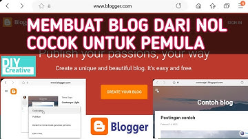 Membuat blog di blogger untuk pemula menggunakan HP android dengan mudah | Tutorial ngeblog part 1