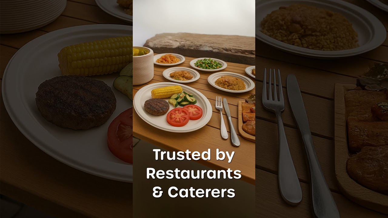 Biodegradable Oval Plates - Compostable & Durable