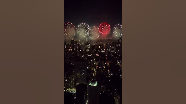Macy’s Fourth of July Fireworks Show viewed from Madison House in Manhattan, New York City #newyork