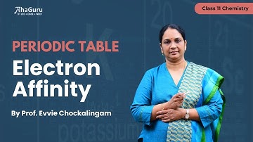 Electron Affinity | Chapter 3 Classification of Elements and Periodicity in Properties | Class 11
