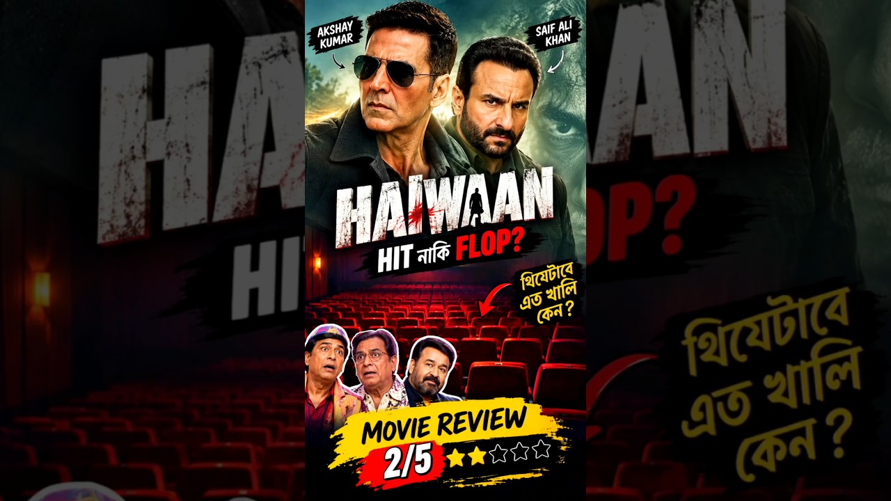 Haiwaan: Hit নাকি Flop? Honest Movie Review 🔥 #haiwaan #haiwaanreview #shorts #ytshorts #viralshorts