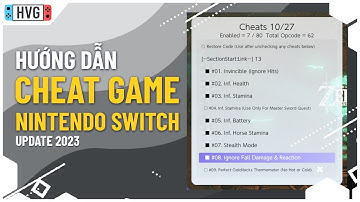 Hướng dẫn cài cheat game trên Nintendo Switch Hắc (Update 2023)
