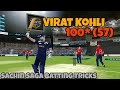 Virat kohli 100 runs in 57 balls  sachin saga cricket game  batting tricks  highlights