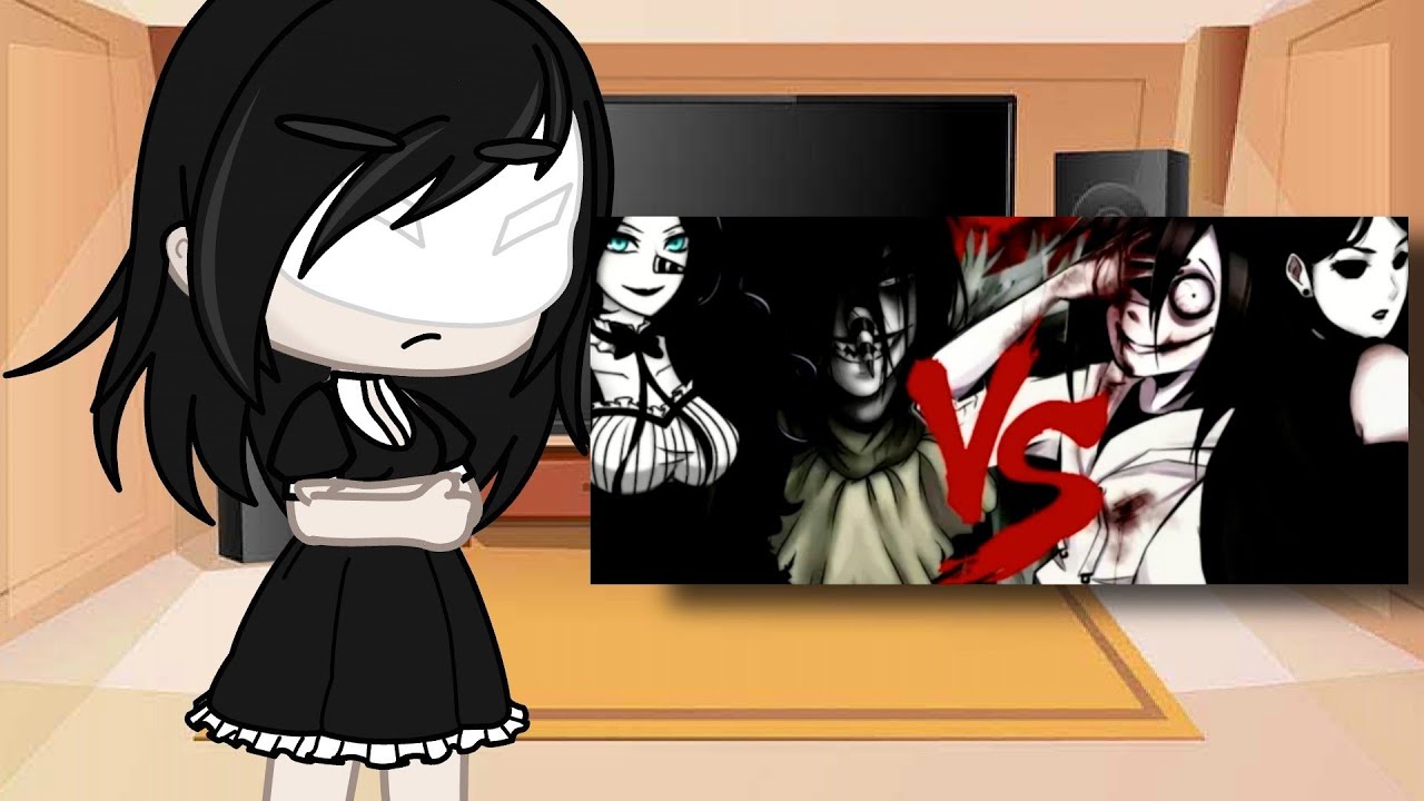 Creepy Family reagindo ao Rap JEFF E JANE THE KILLER VS JILL E JACK RISONHO (Creepy Family React)