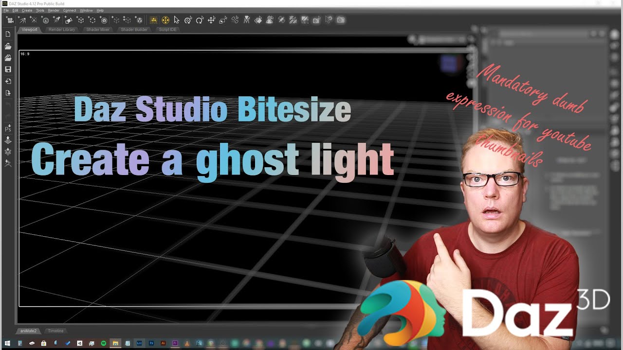 [Daz Studio] Bitesize: Create a ghost light
