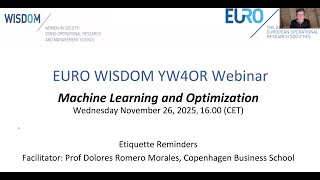 WISDOM YW4OR Machine Learning and Optimization