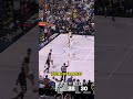Splashin' back-to-back threes