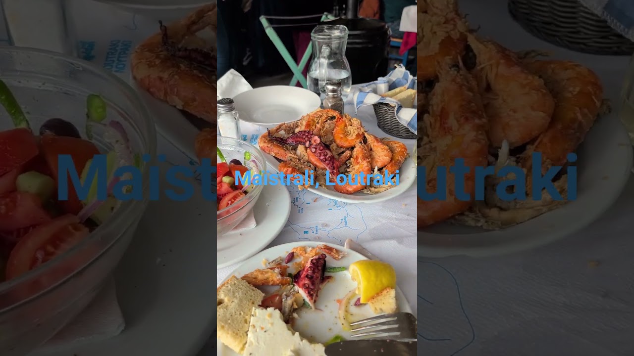 the best fish restaurant in Loutraki, on the sea front