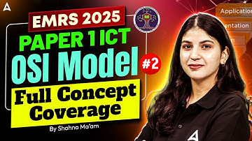 EMRS 2025 ICT Paper1 OSI Model | EMRS TGT/PGT Computer Basics Questions By Shahna mam