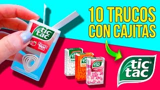 Los 10 LIFE HACKS más útiles con CAJITAS TIC TAC * TRUCOS e IDEAS con caramelos TIC TAC