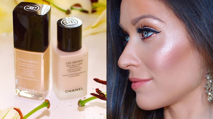 Review of new Chanel Vitalumiere Aqua Foundation Shades for Women