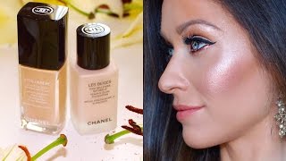 Review of new Chanel Vitalumiere Aqua Foundation Shades for Women of Colour  #91, 121, 132 and 152 