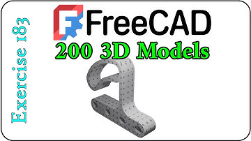 200 3D Models in FreeCAD: Exercise 183