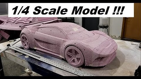 CNC machining a scale model of concept car! How to do it!
