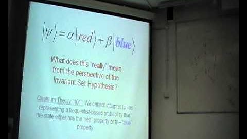 Tim Palmer: "The invariant set hypothesis"
