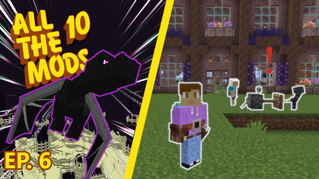 ALL THE MODS 10 EP 6! Slaying The Ender Dragon & Exploring The Other ...