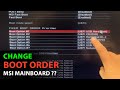 How to change the boot order on the MSI Motherboard (2025) - Z790 Tomahawk