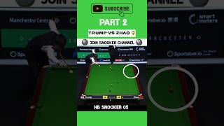 trump Vs Zhao 😱 the snooker match #snooker #snookerplayer #snookershots #shorts #sports
