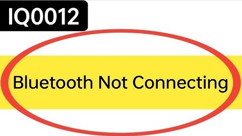how to solve Bluetooth not connecting problem in IQOO 12, bluetooth connecting problem