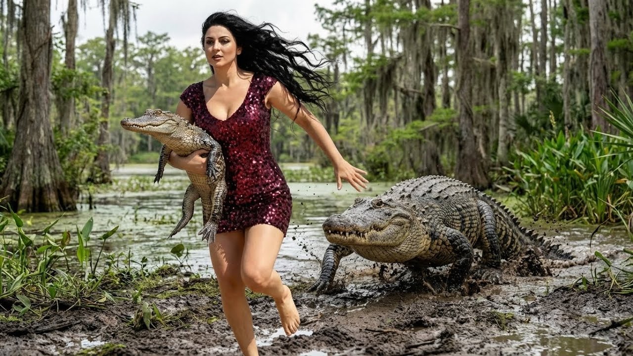 LIFE MILLIONS OF YEARS AGO: A BABY CROCODILE WAS STOLEN BY A GIRL